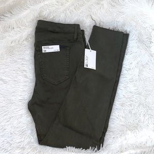 Joe’s The ICON mid rise skinny ankle, military green